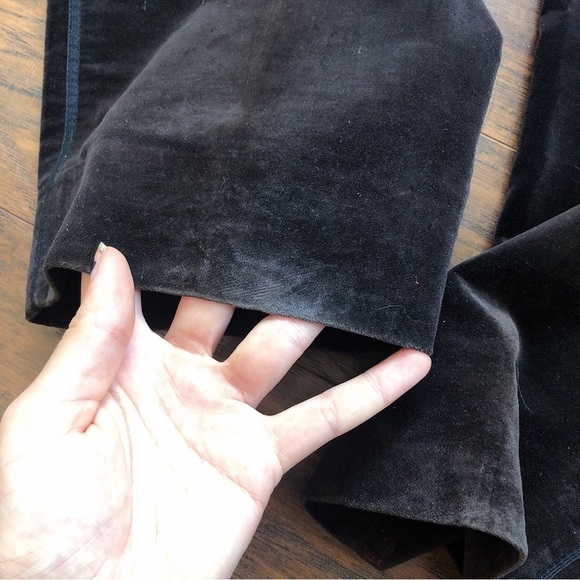 vintage • 90s Calvin Klein velvet pants trousers chocolate brown high waist - Picture 12 of 12